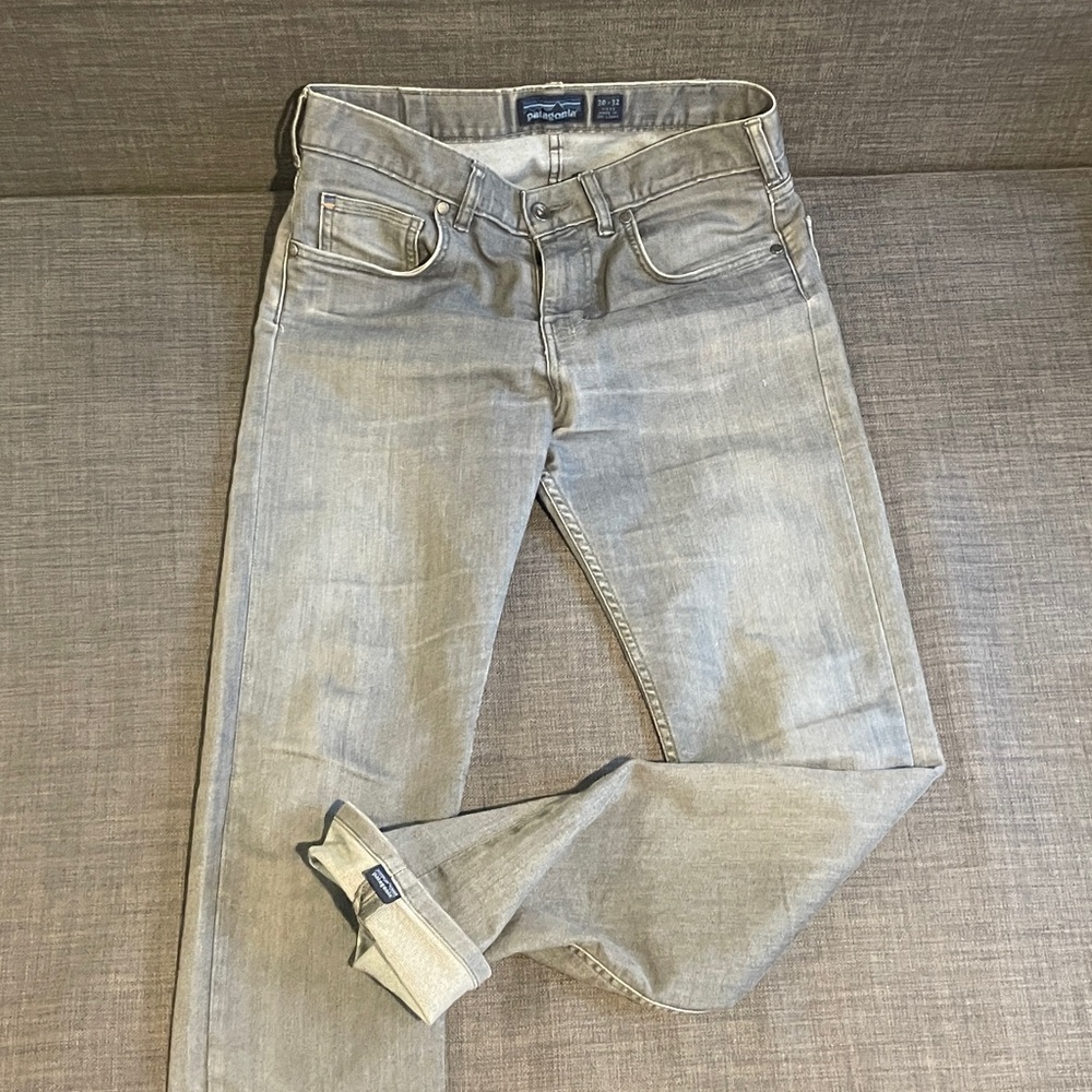 Patagonia Men's Light Gray Slim Jeans - Picture 3 of 6